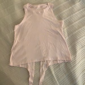 Light pink workout top